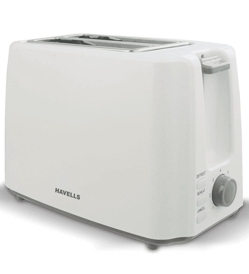 Buy Havells Crisp Plus 750 Watt Pop up Toaster in White Colour Online