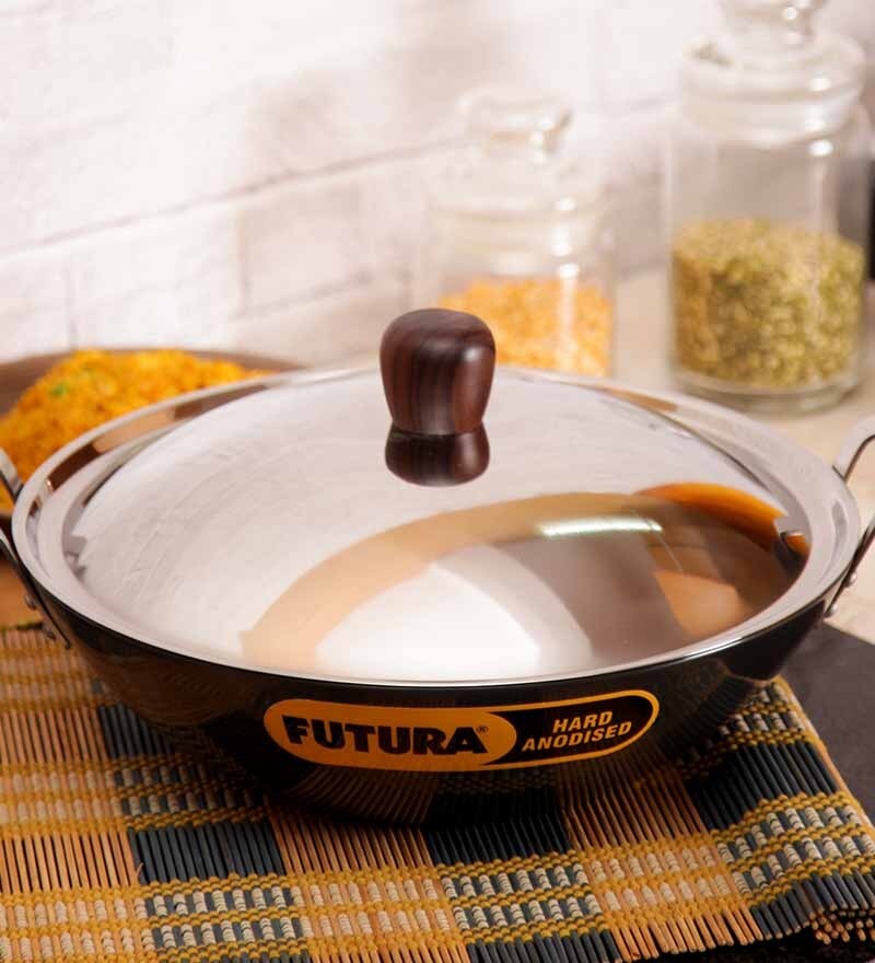 Buy Hawkins Futura Deep Fry Pan With Stainless Steel Lid 3.75 Ltr
