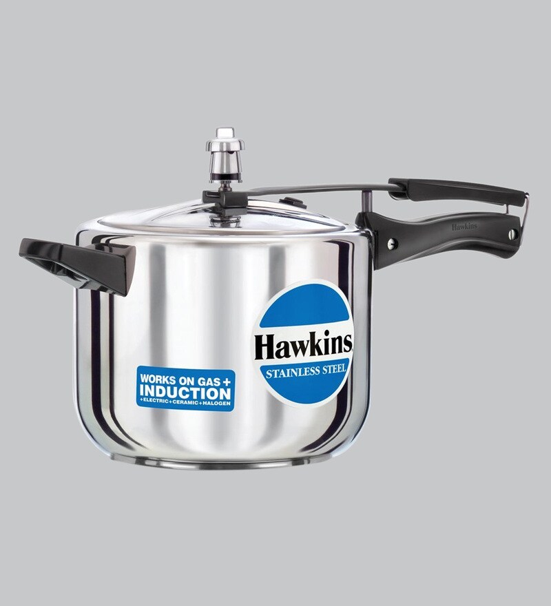 Buy Stainless Steel Inner Lid 5 Ltr Pressure Cooker By Hawkins Online
