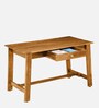 Haarlem Sheesham Wood Writing Table In Scratch Resistant Rustic Teak Finish