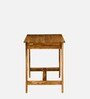 Haarlem Sheesham Wood Writing Table In Scratch Resistant Rustic Teak Finish