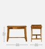 Haarlem Sheesham Wood Writing Table In Scratch Resistant Rustic Teak Finish