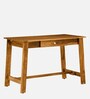 Haarlem Sheesham Wood Writing Table In Scratch Resistant Rustic Teak Finish