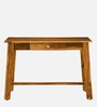 Haarlem Sheesham Wood Writing Table In Scratch Resistant Rustic Teak Finish