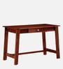Haarlem Sheesham Wood Writing Table In Scratch Resistant Honey Oak Finish