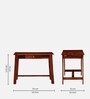 Haarlem Sheesham Wood Writing Table In Scratch Resistant Honey Oak Finish