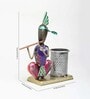 (1Pc) Pink Metal Krishna Pen Stands
