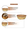 Multipurpose Bamboo Set Of 2 Kitchen Basket   Ideal Fruit,Vegetable & Gift Basket Hamper