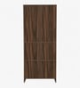 Hachi 2 Door Wardrobe In Walnut Finish With Adjustable Shelves