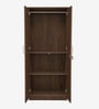 Hachi 2 Door Wardrobe In Walnut Finish With Adjustable Shelves
