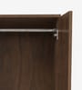 Hachi 3 Door Wardrobe In Walnut Finish With Adjustable Shelves