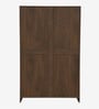 Hachi 3 Door Wardrobe In Walnut Finish With Adjustable Shelves