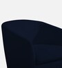 Haddie Velvet Swivel Lounge Chair In Royal Blue Colour