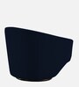 Haddie Velvet Swivel Lounge Chair In Royal Blue Colour
