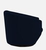 Haddie Velvet Swivel Lounge Chair In Royal Blue Colour