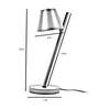 Callam Black Metal Shade Night Lamp With Metal Base