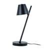Callam Black Metal Shade Night Lamp With Metal Base