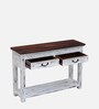 Hadley Sheesham Wood Console Table In Distress Finish