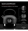 Hafele Dome 2150W 1.7L Electric Kettle with Spout Cover & Analogue Temperature Display (Grey)