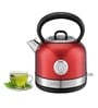 Hafele Dome Plus 2200W, 240V Electric Stainless Steel Kettle with Spout Cover with Analogue Temperature Display, Detachable Micro-Mesh Filter for Lime Scale Filtering, Easy Cleaning (1.7 L)-Red