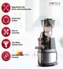 Hafele MAGNUS Cold Press Slow Juicer| 83mm Wide Chute| All-in-1 Fruit & Vegetable Juicer| 35RPM Speed for Max Nutrition| Stainless Steel Body| BPA Free Container| 250W-Black Hafele MAGNUS Cold Press Slow Juicer| 83mm Wide Chute| All-in-1 Fruit & Vegetable Juicer| 35RPM Speed for Max Nutrition| Stainless Steel Body| BPA Free Container| 250W-Black