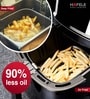 Hafele NOIL 6.3L Digital Air Fryer with 360  Rapid Air Circulation Technology & Touch Panel, Uses 90% Less Oil, 8 Preset Menus, Non-Stick Basket with 6.3 L Capacity,1700W, (Black)