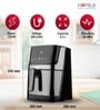 Hafele NOIL 6.3L Digital Air Fryer with 360  Rapid Air Circulation Technology & Touch Panel, Uses 90% Less Oil, 8 Preset Menus, Non-Stick Basket with 6.3 L Capacity,1700W, (Black)