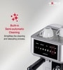 Hafele U-Kaffee Nova Coffee Machine| 20-Bar Pump Pressure | Removable Water Tank (1.6 L)| Rapid Thermoblock Technology | Built-in Semi-automatic Cleaning-1350W | 2 Year Warranty | Silver