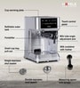 Hafele U-Kaffee Nova Coffee Machine| 20-Bar Pump Pressure | Removable Water Tank (1.6 L)| Rapid Thermoblock Technology | Built-in Semi-automatic Cleaning-1350W | 2 Year Warranty | Silver