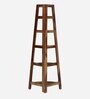 Hagley Sheesham Wood Bookshelf In Rustic Teak Finish