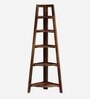 Hagley Sheesham Wood Bookshelf In Rustic Teak Finish