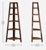 Hagley Sheesham Wood Bookshelf In Rustic Teak Finish