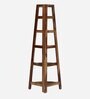 Hagley Sheesham Wood Bookshelf In Rustic Teak Finish