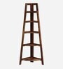 Hagley Sheesham Wood Bookshelf In Rustic Teak Finish
