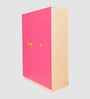 Hagrid Kids 3 Door Wardrobe In Pink Colour