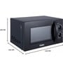 Haier 20 L Solo Microwave Oven  (HIL2001MWPH, Black)