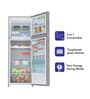Haier 278 L 3 Star Inverter Frost-Free Double Door Refrigerator (HRF-2984PFG-E, Silver, Floral Glass)