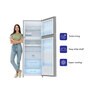 Haier 278 L 3 Star Inverter Frost-Free Double Door Refrigerator (HRF-2984PFG-E, Silver, Floral Glass)