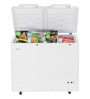 Haier 319 L Double Door Standard Deep Freezer  (White, HCC-345HCDD)