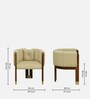 Haiger Sheesham Wood Arm chair In Scratch Resistant Provincial Teak Finish