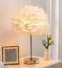 Hailey Feather Table Lamp Gold Body Tri-Color LED Modern Decorative Bedside Lamp