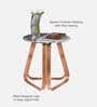 Hailey Metal Side Table In White Colour
