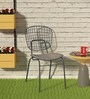 Haine Cafe Chair (Set of 2) with Gun Patio Powder Coated Frame