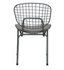 Haine Cafe Chair (Set of 2) with Gun Patio Powder Coated Frame