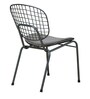 Haine Cafe Chair (Set of 2) with Gun Patio Powder Coated Frame