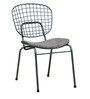 Haine Cafe Chair (Set of 2) with Gun Patio Powder Coated Frame