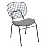 Haine Cafe Chair (Set of 2) with Gun Patio Powder Coated Frame