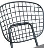 Haine Cafe Chair (Set of 2) with Gun Patio Powder Coated Frame