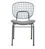 Haine Cafe Chair (Set of 2) with Gun Patio Powder Coated Frame