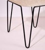 Hair Pin Solid Wood Dining Chair In Natural Colour